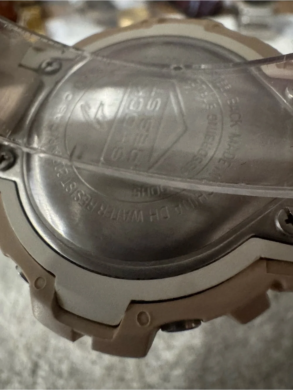 G-Shock Beige and Rose Gold Digital Sports Watch